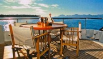 Classic Yacht LAIKA -  Aft Deck Al Fresco Dining